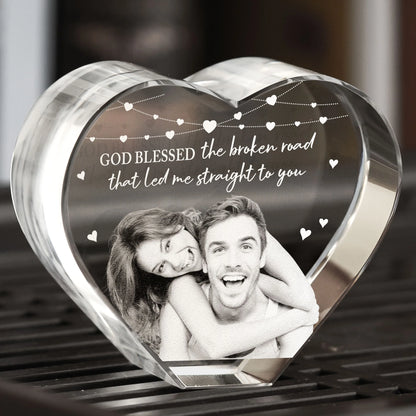 God Blessed the Broken Road - Custom 2D Crystal Photo